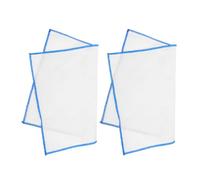 DINHEAROM Ensemble de 2 chiffons en de coton blanche pour entretien d'instruments à vent, adaptés pour clarinette et flûte, portables et lavables, dimensions 32x23 cm