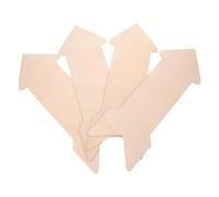 DINHEAROM Ensemble de 4 Flèches en Bois Rustiques à Surface Lisse pour Artisanat Créatif Diy, Faciles à Peindre, Décorations D'intérieur Beige pour Loisirs Manuels