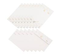 DINHEAROM Ensemble de Papier à Lettre et Enveloppes Rétro Blanc Motifs Musicaux, 14 Pièces, Design Élégant et Artisanat, pour Invitations et Correspondances