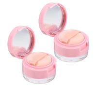 DINHEAROM Étuis à Poudre 2 Ensembles Compacts Houppettes 3 G et 5 G, pour Poudres, Blushs et Maquillage
