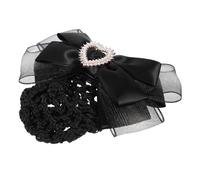 DINHEAROM Filet à Chignon Nœud Noir Chignon Filet à Cheveux Professionnel Pour Femmes Infirmières Et Hôtesses D’air Accessoires Cheveux Répondant Aux Exigences Du Travail