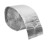 DINHEAROM Film Réflecteur de Chaleur en Aluminium pour Isolation Thermique Extérieure, Rouleau de Bulle Isolant Thermique Facile à Installer et Cabanes Vacances