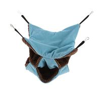 DINHEAROM Hamster Hammock Suspendu à Trois Couches Nid Douillet pour Rongeurs pour Hamsters Rats Et Chinchillas Accessoire Pratique Et Confortable pour Animaux De Compagnie Couleur Bleue