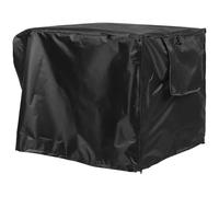 DINHEAROM Housse de Cage Facile à Utiliser en Tissu Oxford 210d Noir pour Chien Fixation par Sangle pour Niche ou Cage à Chien Extérieure