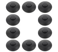 DINHEAROM Interrupteurs à Pied Noirs Finition Soignée en Abs Lot de 10 Pédale Flexible pour Lampe de Salon pour Usage Domestique ou Médical