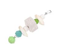 DINHEAROM Jouet Molaire Suspendu pour Perroquet Pendentif Os De Seiche Jouet à Mâcher pour Oiseau De Compagnie pour Oiseaux