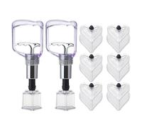 DINHEAROM Kit de 2 ventouses à vide avec pompe manuelle - Ventouses de massage articulaire et musculaire chinoises - de massage portables pour la maison, les voyages et les activités de plein air