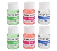 DINHEAROM Kit de 6 solutions d'étalonnage pour pH-mètre, solution tampon haute précision 4,01/6,86/9,18, tampon pH industriel pour tests d'eau potable, piscines, spas et laboratoires.