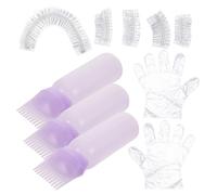 DINHEAROM Kit de Coloration Cheveux Complet avec Applicateurs Flexibles pour Usage Maison et Salon Portable avec Accessoires pour Teinture et Décoloration