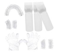 DINHEAROM Kit de Coloration Cheveux Complet avec Pinceau Flexible Applicateur Uniforme et Gants pour Décoloration et Teinture à Domicile et Salon Usage Professionnel et Débutant