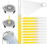 DINHEAROM Kit de Nettoyage de 20 Pièces en Acier Inoxydable 304 Jaune, Opération Facile et Robuste pour Pommeau Stylo Tatouage