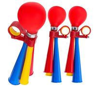 DINHEAROM Klaxon de Vélo Multifonction 3 Pièces pour Vélo de Route et VTT Installation Facile en Plastique et Alliage Aluminium pour Sécurité en Cyclisme Couleur Aléatoire