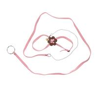 DINHEAROM Laisse De Transport Réglable pour Tortue, Corde à Tirer Rose, Taille Petite, Harnais Léger Et Confortable pour Promenade en Extérieur, Adapté Aux Animaux De Compagnie