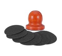 DINHEAROM Lime à Ongles pour Chien avec Papier de Verre remplaçable - Planche à poncer pour Griffes d'animaux - Lime en Bois pour l'entretien des Griffes des Petites Races et Chiots à