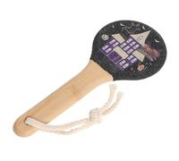 DINHEAROM Lime à pieds pour pédicure : Râpe en bambou - Brosse double face pour talons - Lime ponceuse pour pieds - Outil réutilisable pour éliminer les callosités et les cors, idéal pour