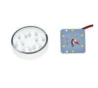 DINHEAROM Lot de 2 Phares à LED pour Moto, Alliage D'aluminium, Consommation Faible, Visibilité Lointaine, Spot Extérieur Étanche pour Conduite Nocturne Plusieurs styles