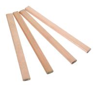 DINHEAROM Lot de 4 Crayons Construction en Bois Beige, Mine Résistante Déformation, pour Marquage Précis en Menuiserie et Chantier