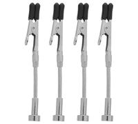 DINHEAROM Lot de 4 pinces magnétiques à bras flexibles pour le soudage de bijoux et autres travaux manuels (électronique, peinture, loisirs créatifs) avec pinces crocodiles.