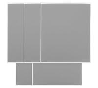 DINHEAROM Lot de 5 Feuilles D’Autocollants à Gratter Rectangulaires Gris, Accessoires de Jeu DIY Effet Surprise, pour Cartes à Gratter et Récompenses en Milieu Scolaire