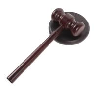 DINHEAROM Maillet de Juge en Bois Portable Son Clair et Fort, pour Enchères et Usage Professionnel des Magistrats et Juges Couleur Aléatoire