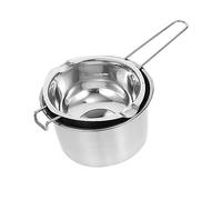 DINHEAROM Marmite à Double Bain en Acier Inoxydable Pot de Fusion pour Chocolat Cire Fromage 1 Ensemble Cuisine Utilisation Longue Durée