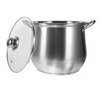DINHEAROM Marmite Inox avec Couvercle Grande Capacité Antiadhésive Poignée Sécurisée Batterie de Cuisine Induction pour Soupe et Mijoté Plusieurs styles