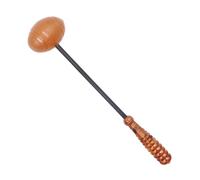 DINHEAROM Marteau de Massage Multifonctionnel Marron Favorise la Circulation Sanguine en ABS et Aimant Poignée Longue et Soulage la Fatigue des Jambes et Hanches pour Maison