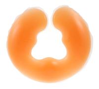 DINHEAROM Oreiller de Massage en Silicone Orange, Coussin de U Léger et Facile à Nettoyer, Spa Soins du Visage en Voyage