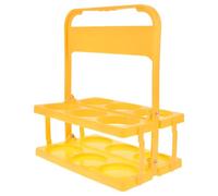 DINHEAROM Organisateur de Bouteilles de Vin Pliable Portable Jaune en Plastique Support Bouteille Multifonctionnel et Solide de 16-32oz pour Transport
