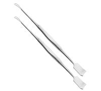 DINHEAROM Outil de Nettoyage des Points Noirs Extraction des Pores en Acier Inoxydable 2pcs Design Portable, Facile à Saisir pour Facial à Domicile