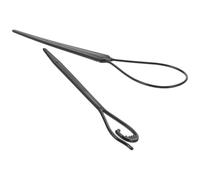 DINHEAROM Outil pour Cheveux Queue de Cheval Portable en Acrylique 2pcs, Accessoire Coiffure pour Créer de Belles Boucles, pour Mariage et Coiffures Variées