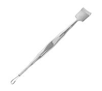 DINHEAROM outils de nettoyage des points noirs outil de tête noire Outil de suppression des boutons spatule cuillère de laboratoire Grattoir beauté points noirs Acier inoxydable