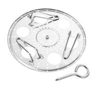 DINHEAROM Panier Vapeur Ventilation Optimale pour Autocuiseur en Acier Inoxydable Rond Support Surélevé pour Cuisson Vapeur D'œufs et Petits Aliments