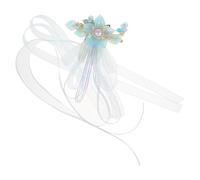 DINHEAROM Peigne à Cheveux Chinois Traditionnel avec Ruban et Pampille pour Femmes, Accessoire Confortable en Alliage et Résine, pour Spectacles Thématiques et Mariages à Thème
