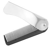 DINHEAROM Peigne Pliant Petit Format Léger en Acier Inoxydable et Plastique Facile à Transporter, Soin Quotidien des Cheveux Voyages