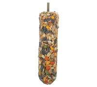 DINHEAROM Perchoir à friandises Parrot Nut Treat, bâtonnet à mâcher fixé à la Cage avec Boulon métallique, Barre de grignotage pour perroquets (Perruche ondulée, calopsitte, Conure, Perroquet