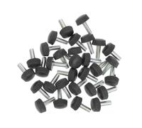 DINHEAROM Pieds de Meuble Ajusteurs Faciles à Installer Lot de 30 en PP Noir Surface Lisse sans Bavures pour Nivellement Précis des Meubles et Tables