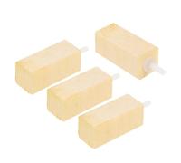 DINHEAROM Pierres à Air Facile à Installer en Bois pour Aquarium Marin Lot de 4 Diffuseur de Bulles Améliore l'environnement de L'aquaculture