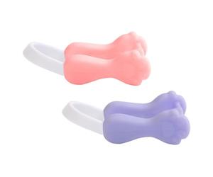 DINHEAROM Pince Correctrice de Nez en Silicone pour Redressement et Lifting Nez Design Ergonomique 2pcs Accessoire pour Usage Quotidien