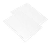 DINHEAROM Planche à Tisser en Acrylique 2mm 2pcs, Accessoire de Bricolage DIY, Matériel de Tissage Pratique et Léger, pour Activités Scolaires et Artisanat