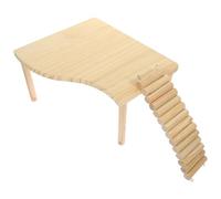 DINHEAROM Plateforme Décorative pour Hamster en Bois Résistant aux Morsures, Jouet Multifonction pour Cage Améliorant l'espace, pour Rats et Oiseaux