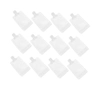 DINHEAROM Pochette De Lotion 12 Pièces 100 Ml Souple Plastique Blanc Étanche Pour Voyage Cosmétique Portable