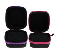 DINHEAROM Pochette de Rangement Portable pour Huiles Essentielles Compartiments Multiples, Fermeture Éclair Colorée, Étui Résistant aux Chocs pour Aromathérapie et Voyage Couleur Aléatoire