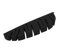 DINHEAROM Porte-Brosse à Dents Facile à Installer Porte-pinceaux de Maquillage et en Feuille Noire, Polyvalent en PVC pour Salle de Bain ou Chambre