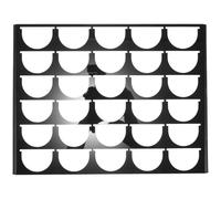 DINHEAROM Porte-capsules Grosse Capacité Café 30 Compartiments de en Acrylique Noir Capsules Organisateur Multi-fonction Cuisine et Tiroirs pour Sachets de Thé