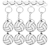 DINHEAROM Porte-clés Décoratifs en Pvc Léger de Volley-ball Lot de 20 Accessoires Créatifs et Présents Originaux pour Décoration de Paquet