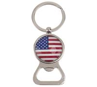 DINHEAROM Porte-clés Original en Métal Drapeau Américain Ouvre-bouteille Design Créatif et Chic, pour Paquet ou e Voiture pour et Amis
