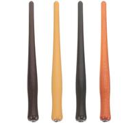 DINHEAROM Porte-plume Rétro en Matériau Synthétique pour Garçon et Filles, Design Ergonomique et Surface Lisse, Lot de 4 Pièces en Différentes Couleurs pour Fournitures Plusieurs styles