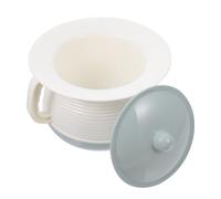 DINHEAROM Pot de Chambre en Plastique Épais avec Couvercle, Stable et Facile à Prendre, pour Usage Domestique, Adapté aux Garçon et Filles et Personnes Âgées Réutilisable