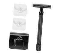 DINHEAROM Rasoir Manuel Vintage Sûr à Manche Portable sans Lame Coupe-choux Classique pour Barbe Pratique pour Homme